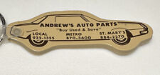 Vintage Maryland Andrew’s Auto Parts MD Automotive Supply Store Auto Keychain picture