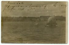 Silver Lake NY ? Sailboat c1905 RPPC Postcard - New York picture
