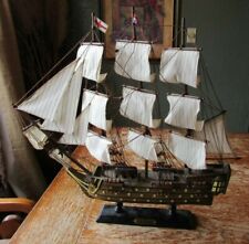 Handmade HMS Victory Model Ship Plack reads 