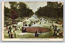 c1905 Central Avenue Belle Isle Park Detroit W.G. MacFarlane ANTIQUE Postcard picture