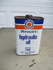 Vintage PERMATEX Hydraulic Oil Can - 1 Quart - Empty picture