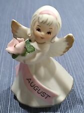 Vintage  Japan August Birthday Angel Figurine 4” Figurine picture