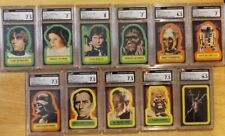 1977 Topps Star Wars Series 1 STICKER Set 11 stickers CGC Graded LOT Skywalker picture