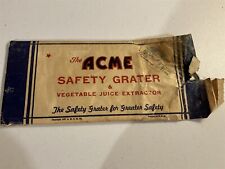1937 Acme Safety Grater & Vegetable Juice Extractor picture