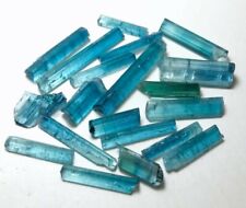 Neon Blue Terminated Tourmaline Crystals lot picture