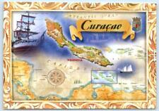 CURACAO ~ Caribbean Island ILLUSTRATED MAP ~ 4