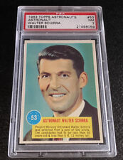 PSA 7 1963 Topps Astronauts Walter Schirra Rookie Card #53 Wally Space 60s NASA picture