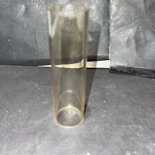 VINTAGE AMBER TINTED 1 1/4” x 4 1/4” GLASS CYLINDER  picture