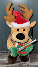 Winter Wonder Lane Animated Hunting Deer Plush Plays Hit Me With Best Shot Led picture