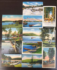 Adirondack Mountains NY Linen Postcard Lot Of 12 c1930s -40s Unposted Excellent picture