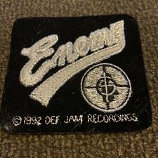 VTG 1992 DEF Jam Recordings PUBLIC ENEMY Sew On Rap Hip Hop Patch picture