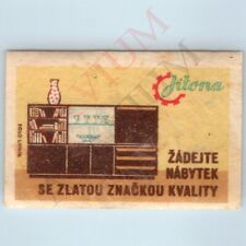c1950s Czech Jitona Mid Century Modern Furniture Matchbook Label Solo Lipnik C47 picture