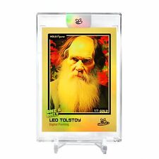 LEO TOLSTOY Card 2023 GleeBeeCo Holo Figures Digital Painting #LTDG *GOLD* 1/1 picture