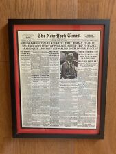 New York Times Newspaper Headliner June 19th 1928. Amelia Earhart Flies Atlantic picture
