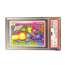 1991 Marvel Universe #94 Silver Surfer vs. Galactus Impel Trading Card PSA 4 picture