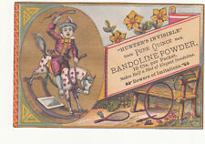 Hunter's Pure Quince Bandoline Powder James M Dodge Cincinnati OH Card c1880s picture