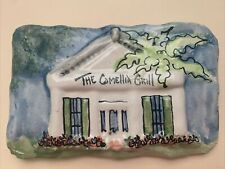 NEW ORLEANS CLAY CREATIONS HAND PAINTED WALL PLAQUE- CAMELLIA GRILL picture