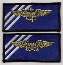 USN VF-143 PUKIN' DOGS WINGS PILOT & NFO patch set F-14 TOMCAT FIGHTER SQN picture