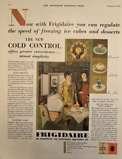 Frigidaire Refrigerator General Motors Dayton Ohio Cold Vintage Print Ad 1929 picture