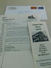 Vintage Membership Application and Letter to a Descendant Of Samuel May House  picture