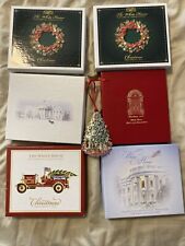 Seven OFFICIAL white House Christmas Ornaments 1987 2006 2008 2009 2016 2023 picture