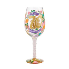 Lolita Wine Glass Happy 70th Birthday picture