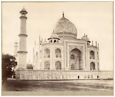 Samuel Bourne, India, Agra, Taj Mahal from the River Vintage Albumen Print. Anot picture
