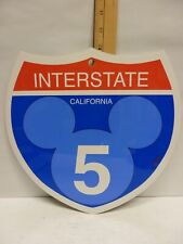 Vintage - Disney Mickey Ears - Interstate 5 - Route Road Sign - 12