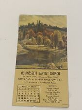 Vintage 1948 Golden Bridge Quidnesett Baptist Church Calendar picture