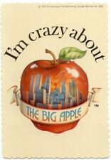 NYC I'm Crazy About The Big Apple Vintage New York City Postcard  picture