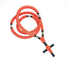 100 knots Christian Handmade Necklace Prayer Rope with metal and acrylic beads picture