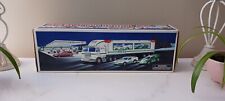 Vintage 1997 Hess Toy Truck and Racers In Original Box New Nostalgia  picture