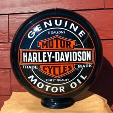 Harley Davidson - Genuine Motor Oil - Gas Pump Globe ~ Includes Shipping picture