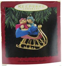 1994 Hallmark Keepsake Ornament Our First Christmas Together Bears Sleigh Ride picture