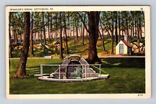 Gettysburg PA-Pennsylvania, Spanglers Spring, Antique Vintage Souvenir Postcard picture