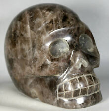 8.14lb NATURAL Red/Yellow PHANTOM MULTI-INCLUSIONS Rainbow CRYSTAL skull reiki picture