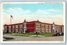 Warrensburg Missouri Postcard High School Exterior Building 1940 Vintage Antique picture