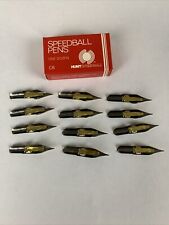 Vintage HUNT SPEEDBALL PENS C-6 Straight/Classic Calligraphy Pen Nibs (12) picture