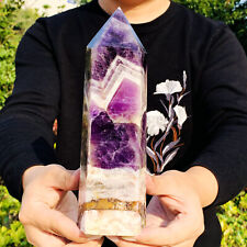 2.78LB Natural Dream Amethyst Crystal Column Magic Wand Obelisk Point Healing picture