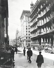 1905 SAN FRANCISCO MONTGOMERY STREET at PINE w/KOHL BLDG.,HORSES&WAGONS~NEGATIVE picture