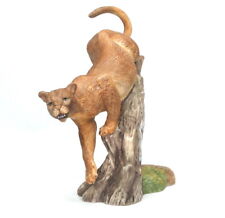 Franklin Mint NWF Great Cats of the World THE COUGAR Vintage 1989 Figurine picture