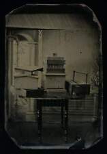 Rare Unusual 1860s Tintype Photo - Bee Beekeeper Hives Occupational Antique picture