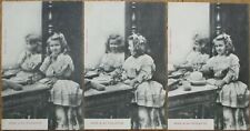 Vanity, Little Girl 1905 SET OF THREE French Fantasy Postcard-Bebe A Sa Toilette picture