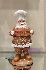 Santa Baker Gingerbread Statue Mrs Clause Bakery Merry X Mas Santa Christmas picture