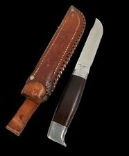 Vintage Custom Erling Vangedal-Denmark Stainless Hunter Knife/Sheath picture