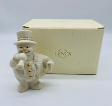 Lenox Celebration Snowman January Happy New Year Snowman Horn & Noisemaker NICE picture