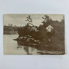 Postcard Maine Lisbon Falls ME Androscoggin River Pre-1907 Undivided Unposted picture