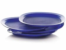 NEW Set of 4- Tupperware Luncheon plates Microwavable 9.5