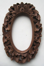 Vintage 1970's BALI INDONESIA Hand-carved Wood Art Frame #3 picture