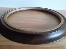 Large Antique Wall Clock hardwood bezel. 322mm. For spares or repairs.  picture
